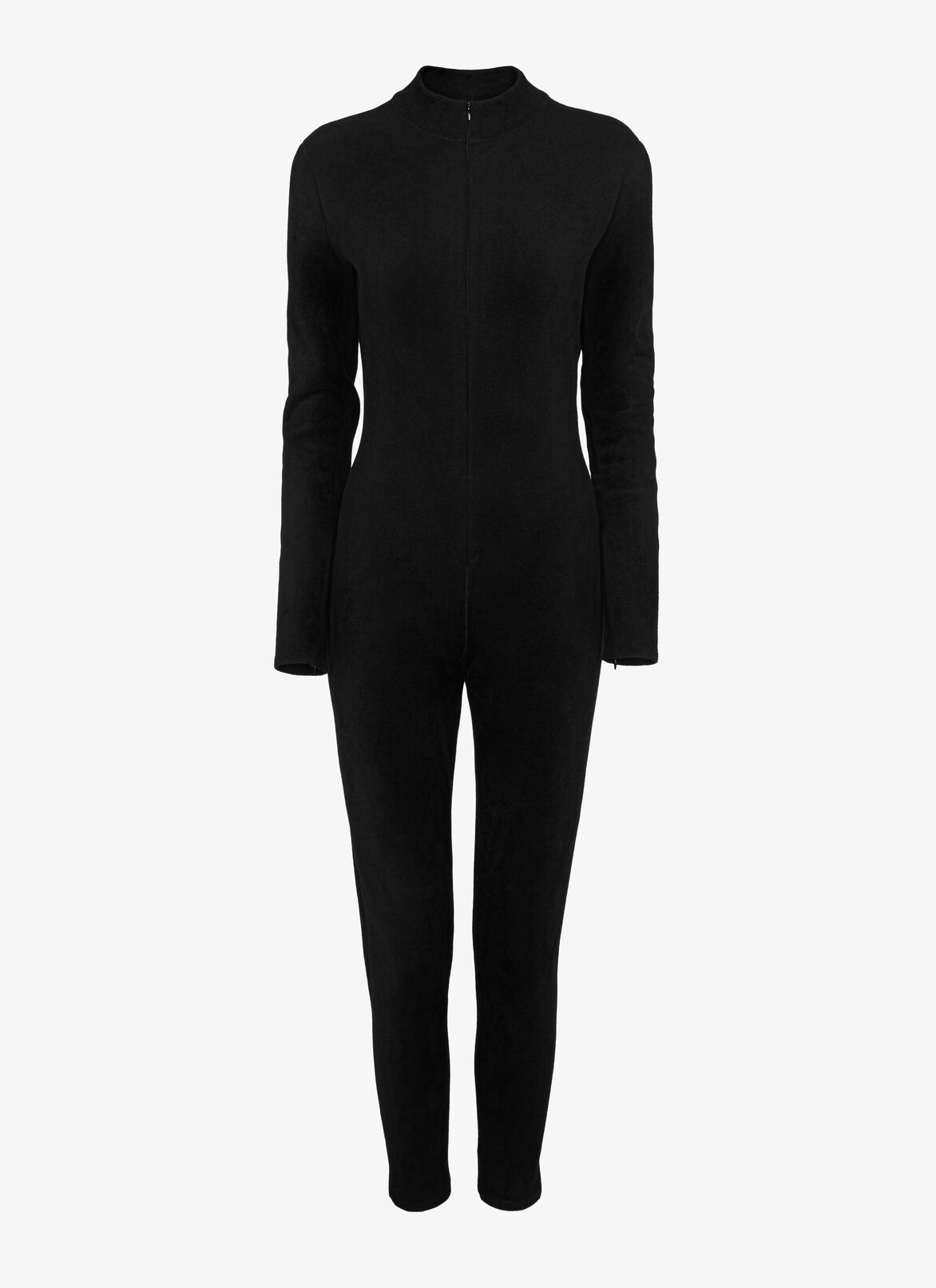 Velvet knit jumpsuit ALAÏA BLACK VELVET KNIT JUMPSUIT